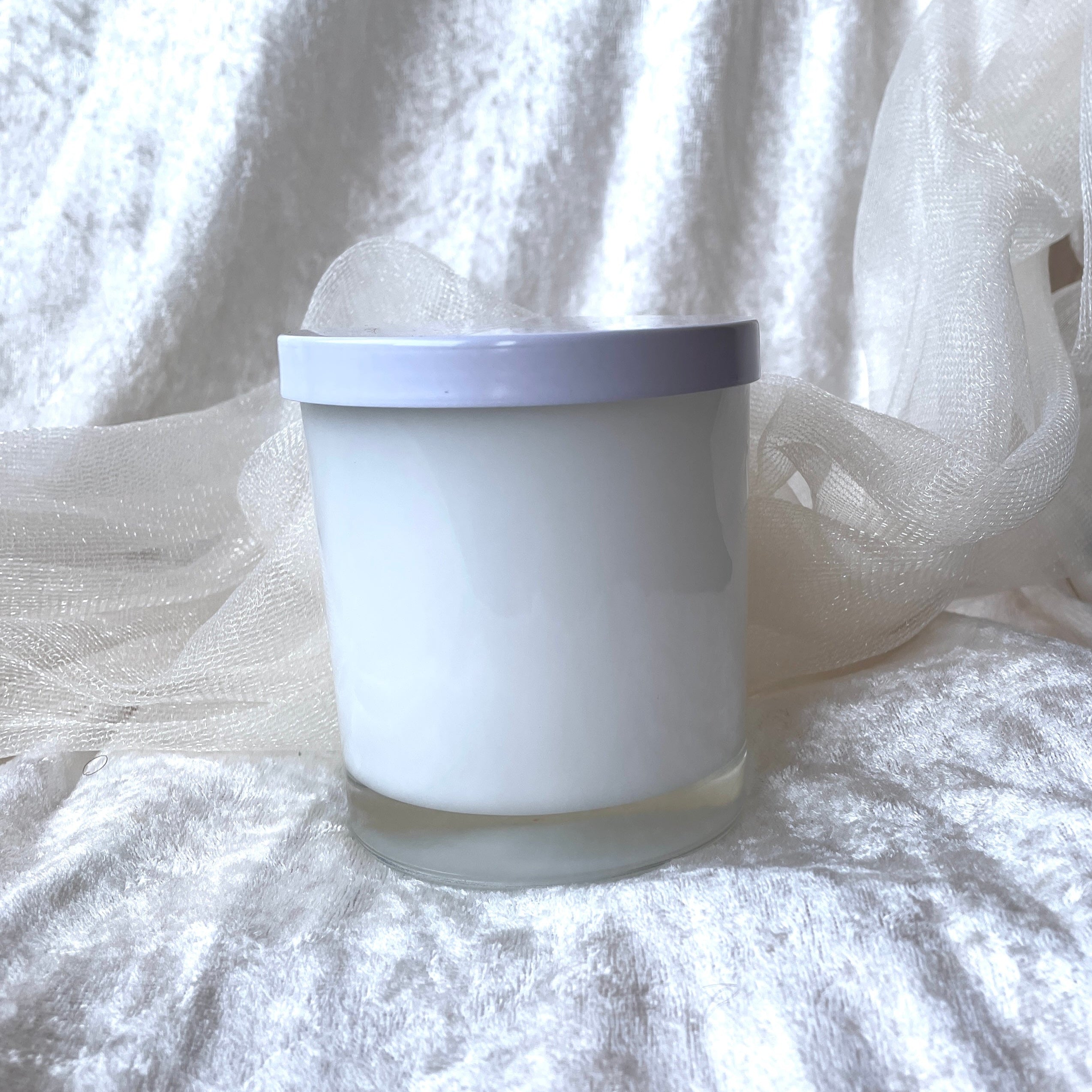 White Candle Jar