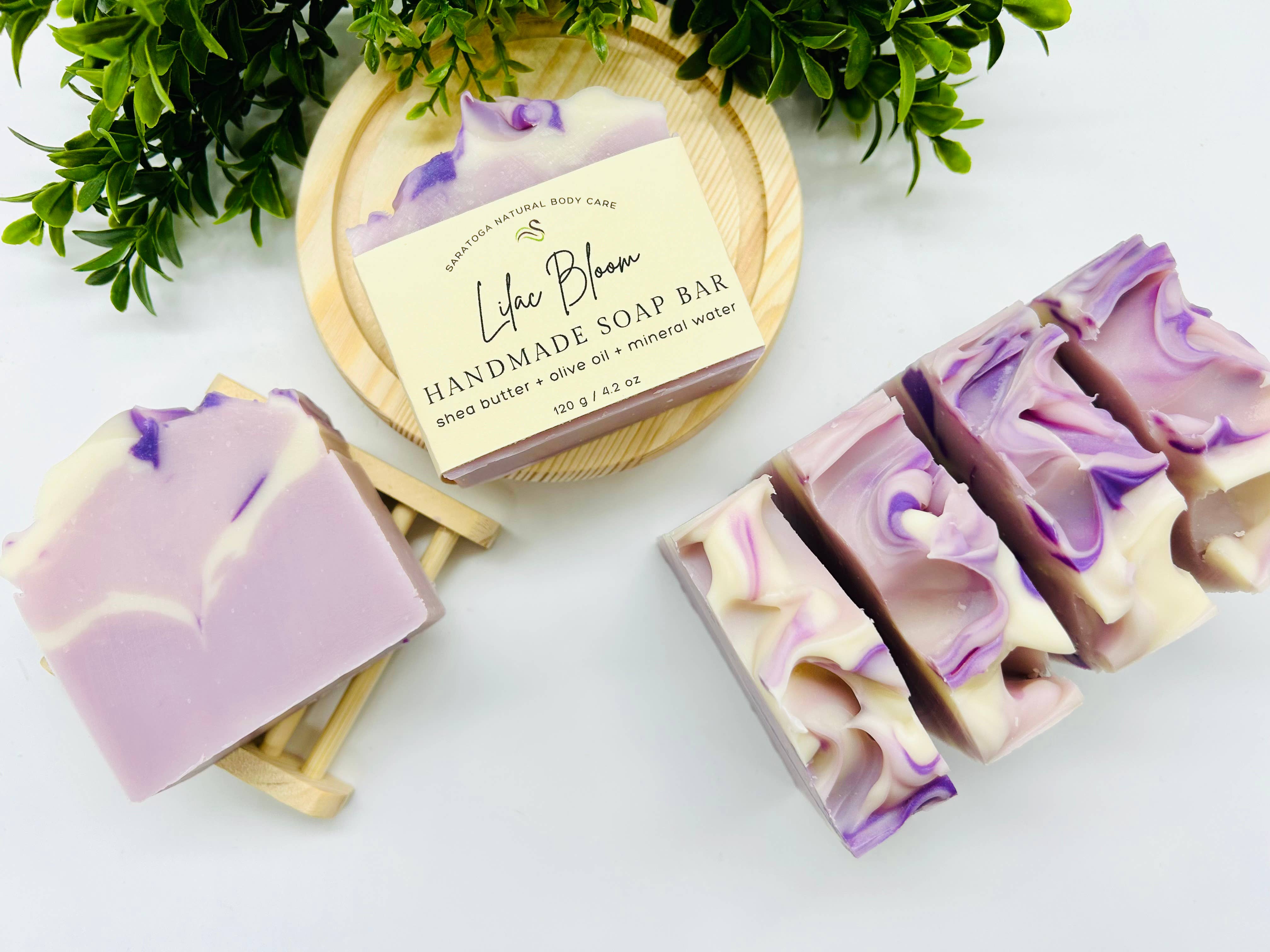 Lilac Bloom Handmade Soap Bar VEGAN COLD PROCESS Spring